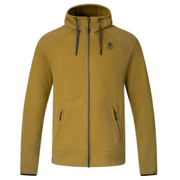 Sudadera de hombre Rafiki Pantera Zip amarillo/marrón dried tobacco