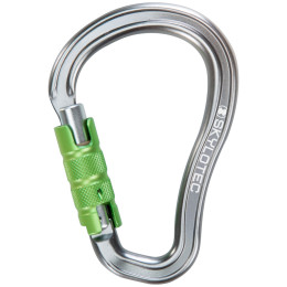 Mosquetón Skylotec Axis HMS TG (triplex gate) gris/verde Grey/Green