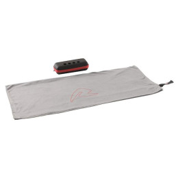 Toalla Robens Fjell Trekking Towel S gris Black & Grey