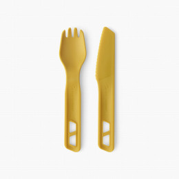 Juego de cubiertos Sea to Summit Passage Cutlery Set 2 Piece amarillo