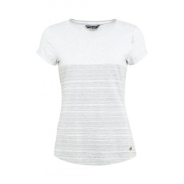 Camiseta de mujer Chillaz Ötztal Stripes Abstract gris claro grey melange/light grey melange