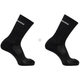 Calcetines Salomon Evasion Crew 2-Pack negro Black