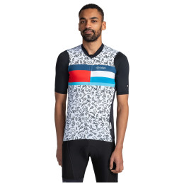 Camiseta de ciclismo para hombre Kilpi Rival rosa/turquesa/negro black