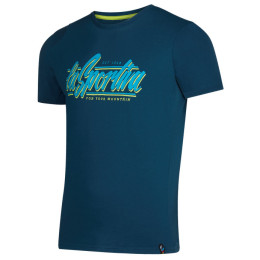 Camiseta de hombre La Sportiva Retro T-Shirt M azul oscuro Storm Blue