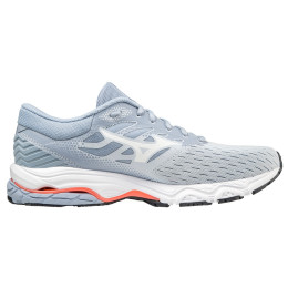 Zapatillas de carrera para mujer Mizuno Wave Prodigy 3 gris Heather/White/Neon Flame
