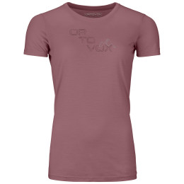 Camiseta de mujer Ortovox 185 Merino Tangram Logo Ts W rosa mountain rose