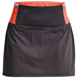 Falda Under Armour SpeedPocket Trail Skirt gris Jet Gray / Electric Tangerine / Reflective