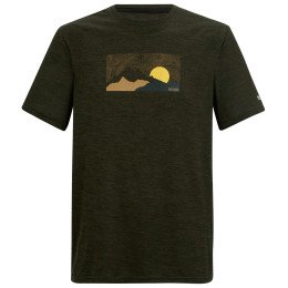 Camiseta de hombre Regatta Fingal verde oscuro DkKhakiMrl