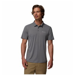 Camiseta de hombre Columbia Zero Rules™ Light Polo gris City Grey
