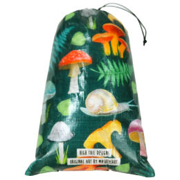 Funda High Tail Designs Drawstring Stuff Sack Forest Mushroom verde Forest Mushroom