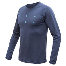 Camiseta funcional de hombre Sensor Merino Blend Typo deep blue