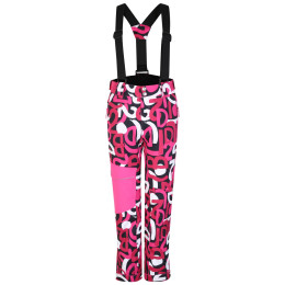 Pantalones para niños Dare 2b Pow Pant rosa Kids Pink Graffiti Print