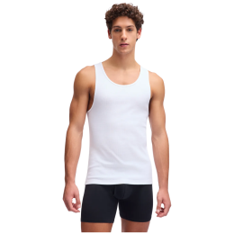Camiseta sin mangas para hombre Under Armour M UA Perf Cotton Tank-2pk blanco white