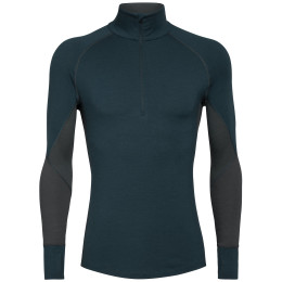 Camiseta de hombre Icebreaker Mens 260 Zone LS Half Zip 2021 azul/gris Nightfall/Monsoon