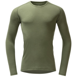 Camiseta funcional de hombre Devold Adventure Merino 190 Shirt Man khaki claro Lichen