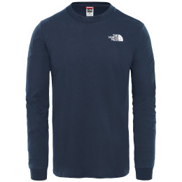 Camiseta de hombre The North Face Simple Dome Tee Long Sleeve azul oscuro UrbanNavy