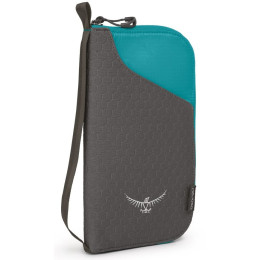 Cartera Osprey Document Zip Wallet gris/azul TropicTeal