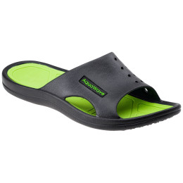 Pantuflas de hombre Aquawave Nahin negro/verde Black/Lime