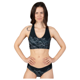 Sujetador deportivo Drexiss Diamond Beach Black negro/blanco