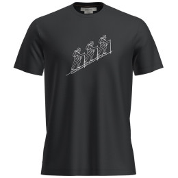 Camiseta de hombre Icebreaker M Mer 150 Tech Lite SS T NatSkiTour negro Black