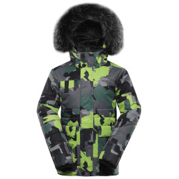 Chaqueta de invierno para niños Alpine Pro Werdo gris/verde SMOKED PEARL VARIANTA PA