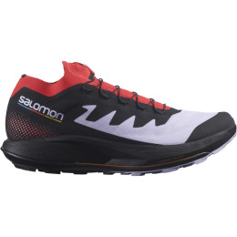 Zapatillas de carrera para hombre Salomon Pulsar Trail/Pro negro/rojo purple heather