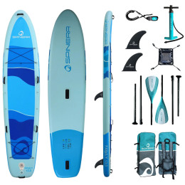 Tabla de surf de pala Spinera Spinera Family 13' azul/blanco