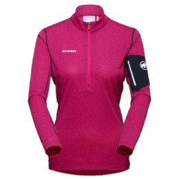 Sudadera funcional de mujer Mammut Aenergy Light ML Half Zip Pull Women rosa pink/marine