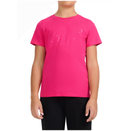 Camiseta para niños 4F Tshirt F3529 Hot Pink rosa Hot Pink