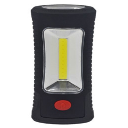 Linterna LED Solight 3W COB + 3 SMD LED negro