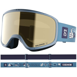Gafas de esquí para niños Salomon Rio azul Smoke Blue