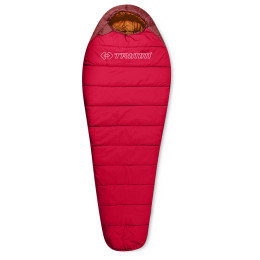 Saco de dormir Trimm Polaris II 195 cm rojo Red/DarkRed