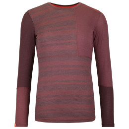 Camiseta funcional de mujer Ortovox 185 Rock'N'Wool Long Sleeve W rosa mountain rose