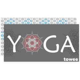 Toalla de secado rápido Towee Namasté 80 x 160 cm gris Nasty