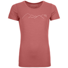 Camiseta de mujer Ortovox Merino Mountain Ts W rosa blush