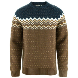 Jersey de hombre Fjällräven Övik Knit Sweater M marrón Dark Oak-Navy