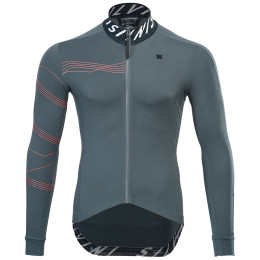 Maillot de ciclismo de hombre Silvini Varano gris/rojo CharcoalRuby