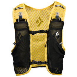 Chaleco de carrera Black Diamond Distance 2 Hydration Vest amarillo/negro Soft Ochre