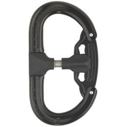 Mosquetón AustriAlpin Fifty-Fifty Autolock negro black