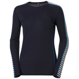 Camiseta funcional de mujer Helly Hansen W Hh Lifa Crew azul Navy