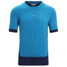 Camiseta funcional de hombre Icebreaker Men ZoneKnit™ SS Tee azul Geo Blue/Royal Navy/Cb