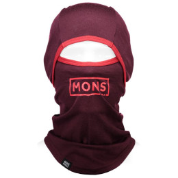 Pasamontañas Mons Royale Santa Rosa Hinge Balaclava Box burdeos Burgundy
