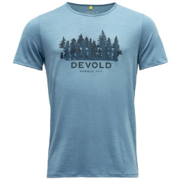 Camiseta funcional de hombre Devold Ørnakken Merino 130 Tee Man azul claro Moon