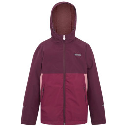 Chaqueta para niños Regatta Hillain Warm Lined rojo Fig/Dark Pim
