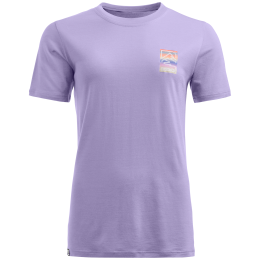 Camiseta funcional de mujer Ortovox 140 Cool Mtn Gradient Ts violeta Lush Lavender