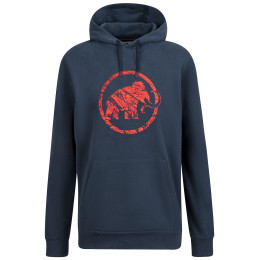Sudadera de hombre Mammut ML Hoody (2022) azul/rojo MarineMelangePrt