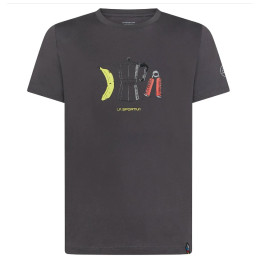 Camiseta de hombre La Sportiva Breakfast T-Shirt M gris Carbon/Maple