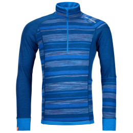 Sudadera funcional de hombre Ortovox 210 Supersoft Zip Neck azul PetrolBlue