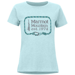 Camiseta de mujer Marmot Wm's Ascender Tee SS azul CorydalisBlueHeather