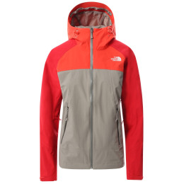 Chaqueta de mujer The North Face Stratos gris/rojo Mineralgry/Flare/Horiznrd
